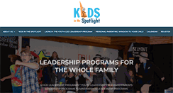 Desktop Screenshot of kidsinthespotlight.ca